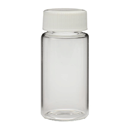 WHEATON® 20mL LS Scintillation Glass Vials, 22-400 Foam Lined PP Caps, case/500