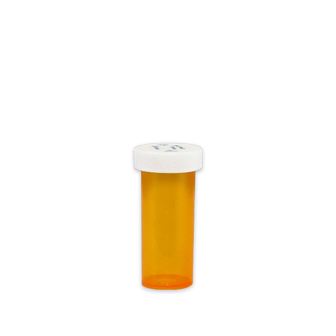 Amber Pharmacy Vials, Child Resistant Caps, 8 dram (30cc), case/410
