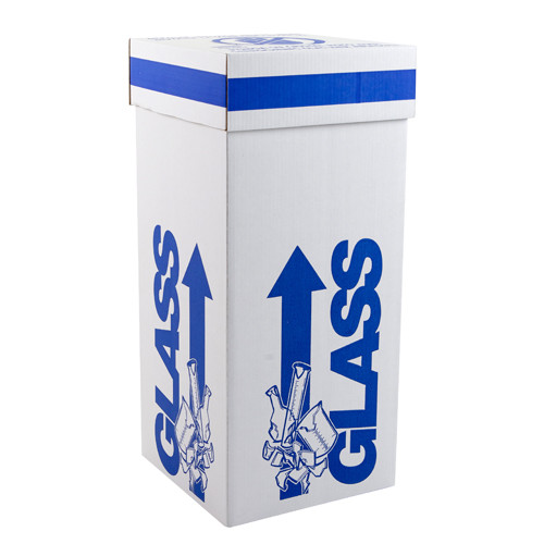 Large Glass Disposal Box, Floor Model, 12