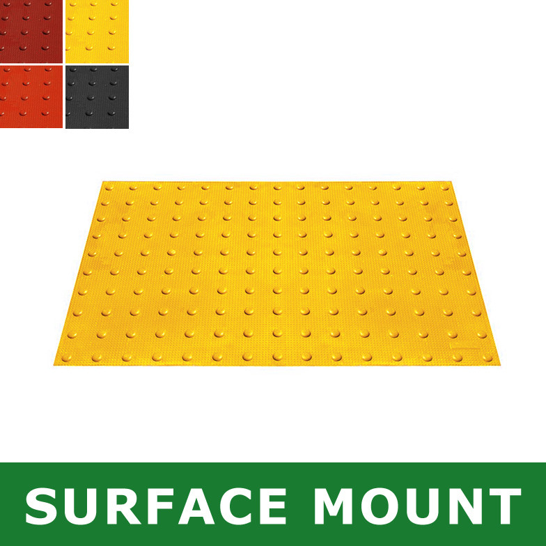 Surface-Mount ADA Mat, Compliant Detectable Warning, 2 x 3'