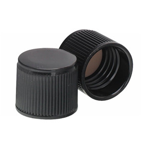 Wheaton® 15-415 Black Phenolic Caps, Cap, PTFE Liner, case/200