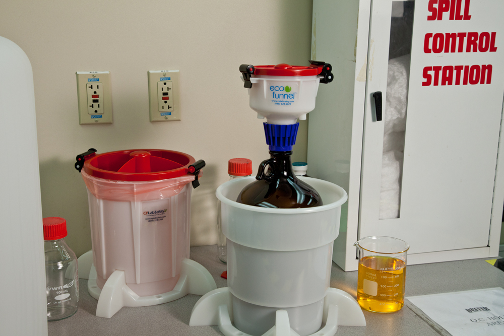 Waste station for solid and liquid waste