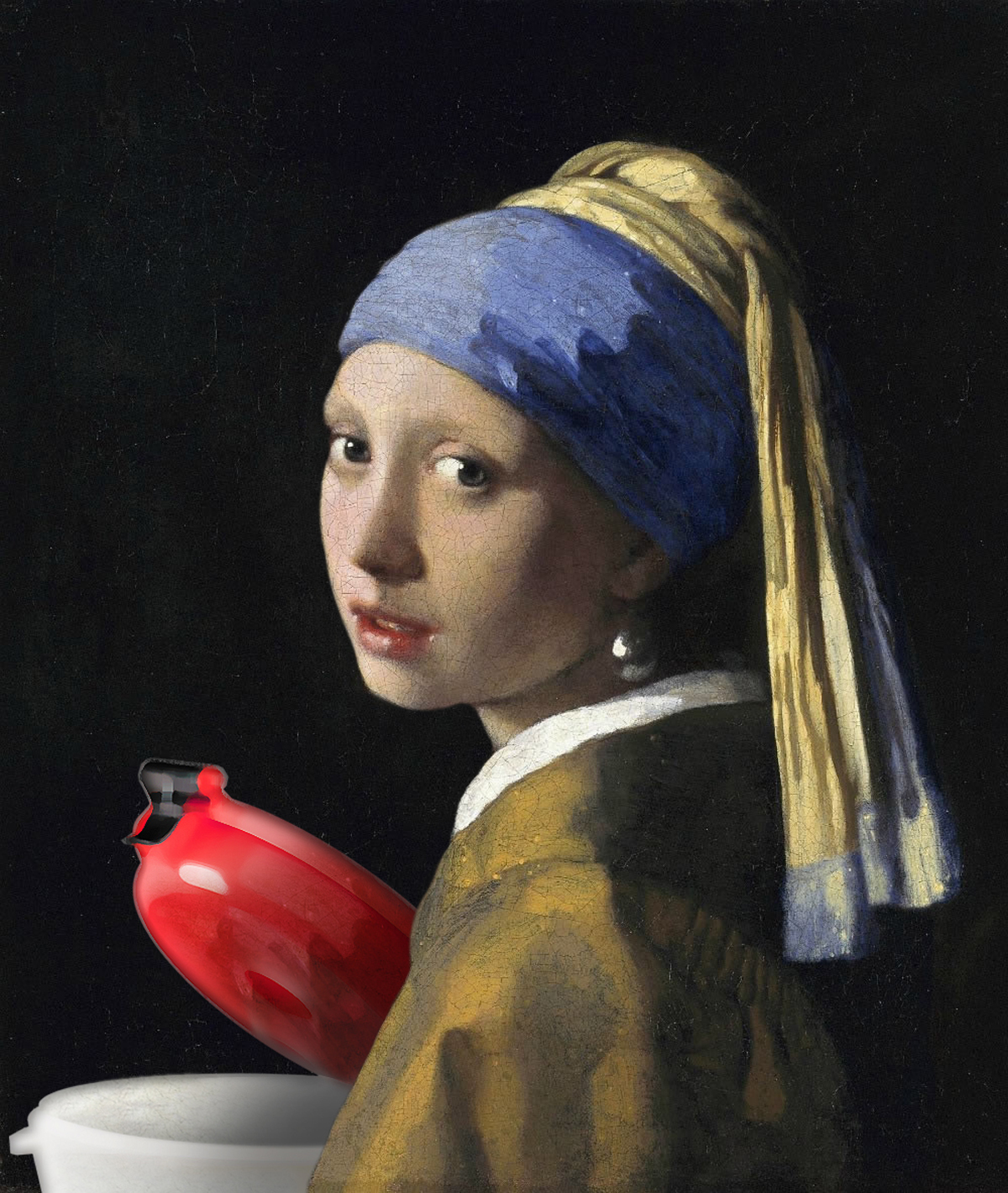 >Girl with a Pearl Earring, and ECO Funnel, Vermeer